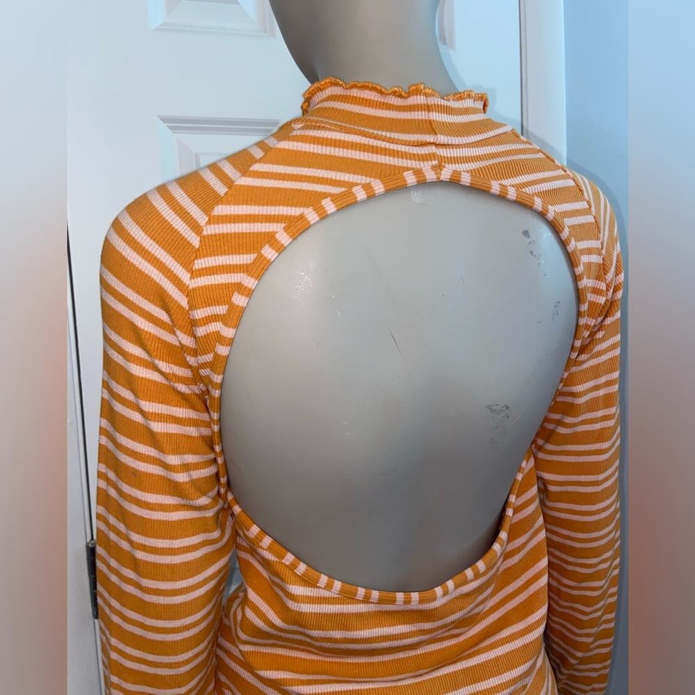 Free People Backless Mock-Neck